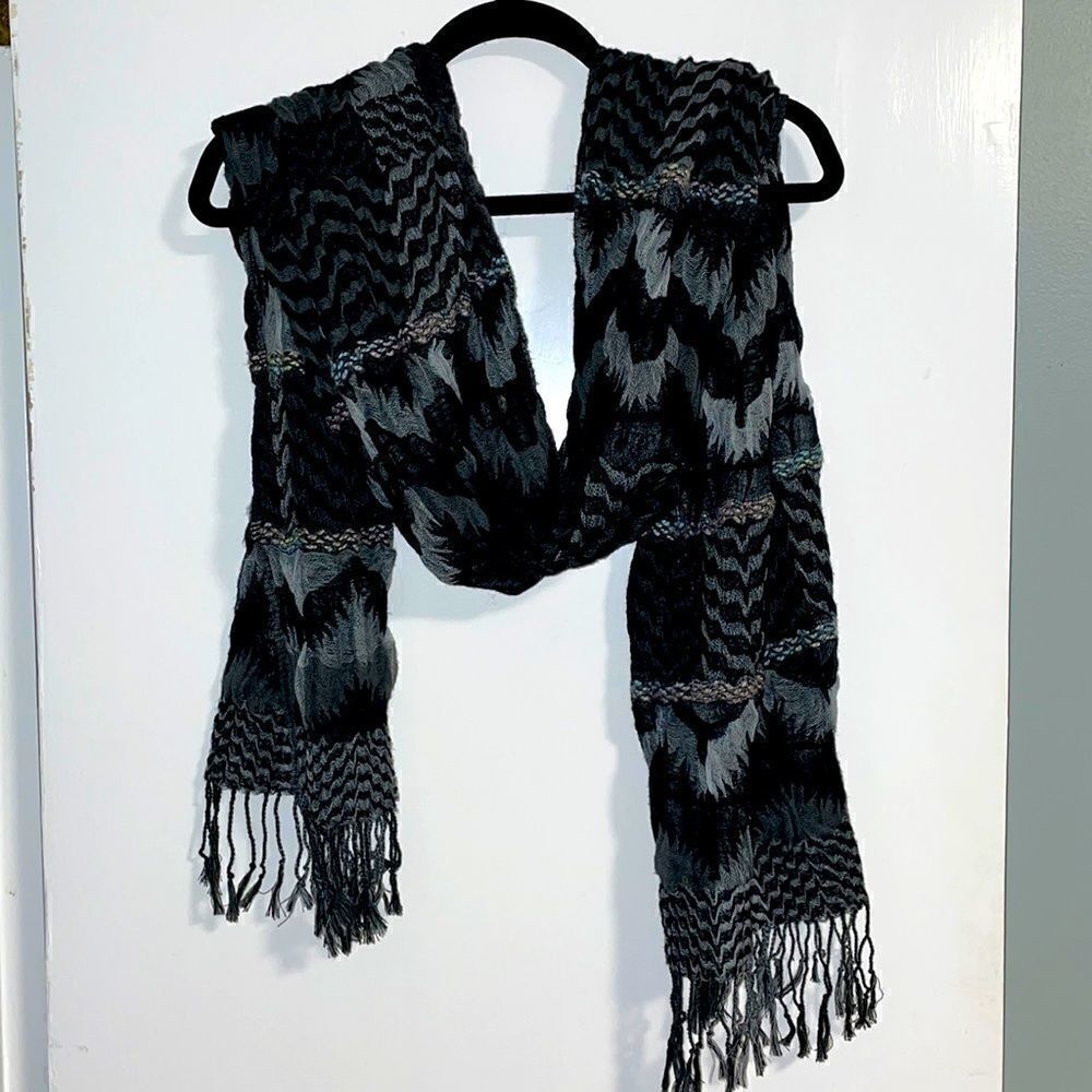 Layers by Lizden soft textured embroidered scarf
